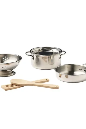 Laatste Kans Kids Concept Keukenset - 7 Onderdelen - Metaal/Hout