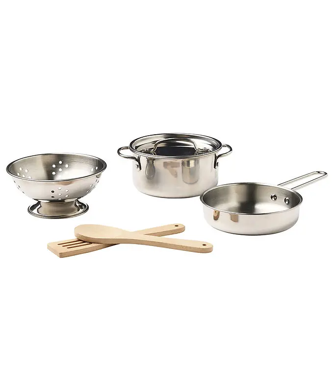 Laatste Kans Kids Concept Keukenset - 7 Onderdelen - Metaal/Hout