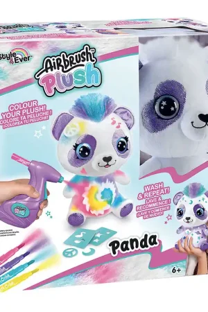 Airbrush Plush Knuffel - 23 cm - Doe-het-zelf Panda Rechtstreeks Van De Fabrikant