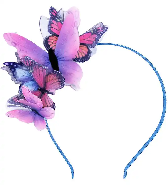 Laatste Versie Great Pretenders Haarband - Blauw m. Vlinders
