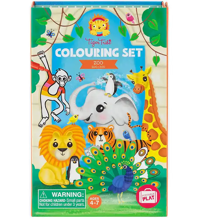 Seizoensaanbieding Tiger Tribe Tekenset - Zoo
