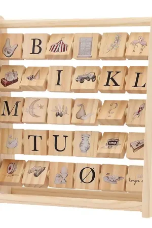 Konges Sløjd Activiteitenspeelgoed - ABC Blokframe - Hout - Mult Shop Nu