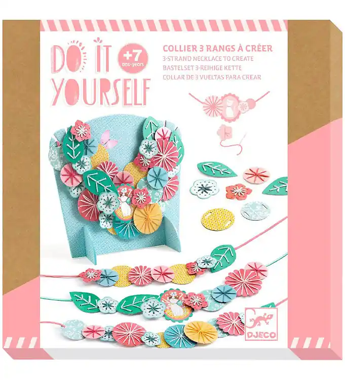 Djeco Creatieve Speelset - Doe-het-zelf Ketting - Flora Express Levering