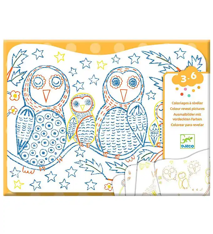 Lage Prijs Djeco Kleurboek - Families Des Sous-bois