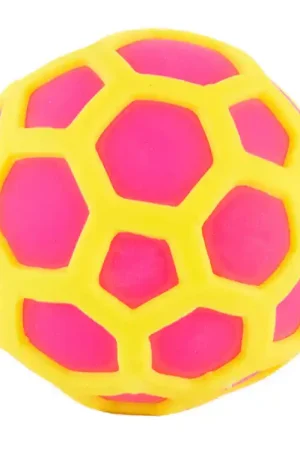 Keycraft Speelgoed - Atomic Squeeze Ball - Geel/Roze Nieuw