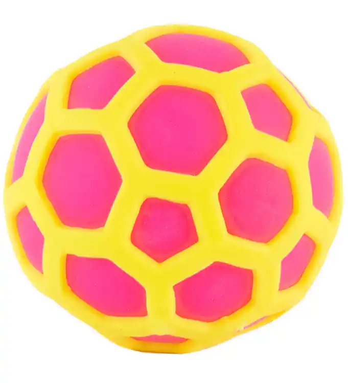 Keycraft Speelgoed - Atomic Squeeze Ball - Geel/Roze Nieuw