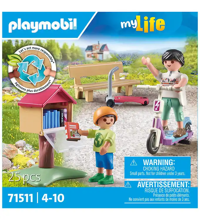 Weekendaanbieding Playmobil My Life - Boekenruil Voering Boekenwurmen - 71511 - 25