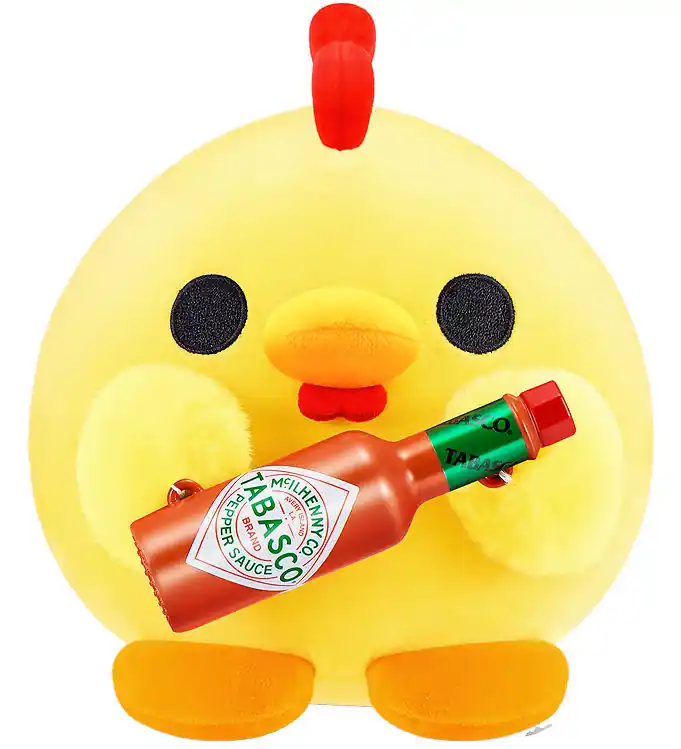 Premium Snackles Knuffel - 35 cm - De kip Dan m. Tabasco