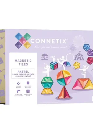 Merkproduct Connetix Magneetset - 48 Onderdelen - Pastel Vormuitbreidingspak