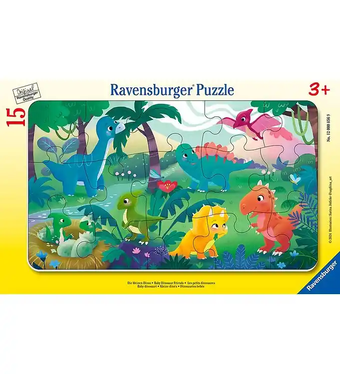 Ravensburger Puzzel - 15 Bakstenen - Baby Dinosaur Friends Flitsaanbieding