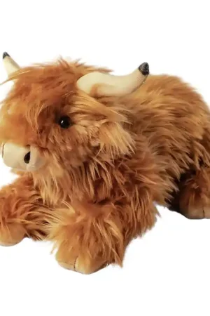 Seizoensaanbieding Living Nature Knuffel - 27x15 cm - Schotse Hooglanders