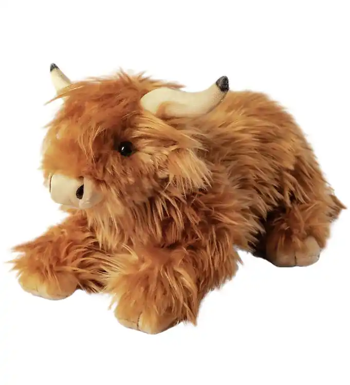 Seizoensaanbieding Living Nature Knuffel - 27x15 cm - Schotse Hooglanders
