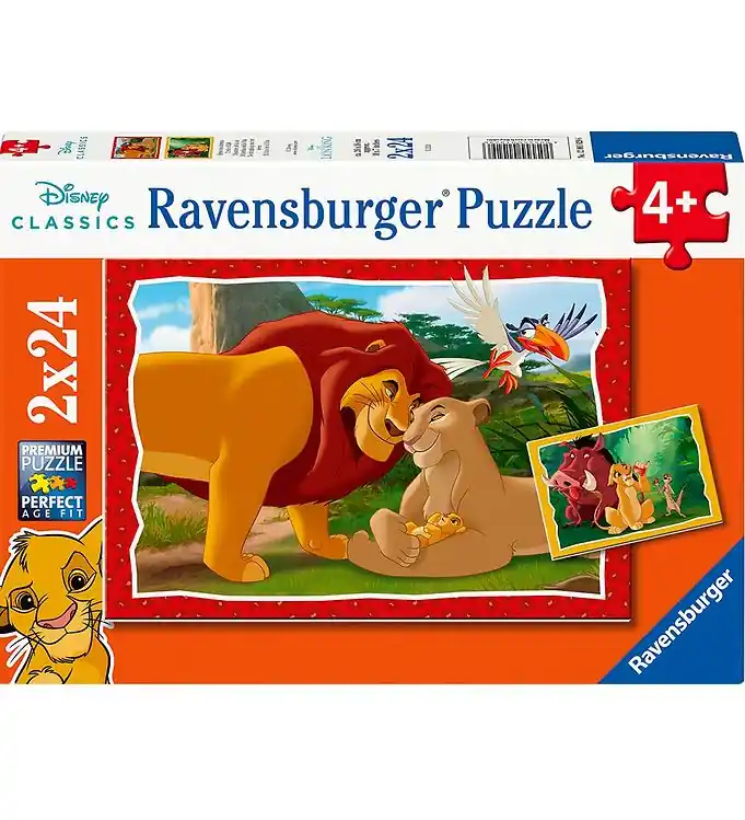 Ravensburger Puzzel - 2x24 Bakstenen - De Lion King Bestseller