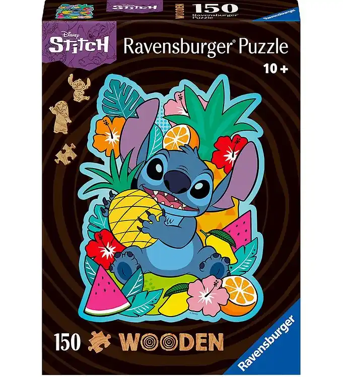 Koopje Ravensburger Puzzel - Hout - 150 Bakstenen - Disney Stitch