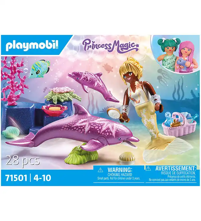 Playmobil Princess Magie - Zeemeermin met dolfijnen - 71501 - 28 Hete Deal