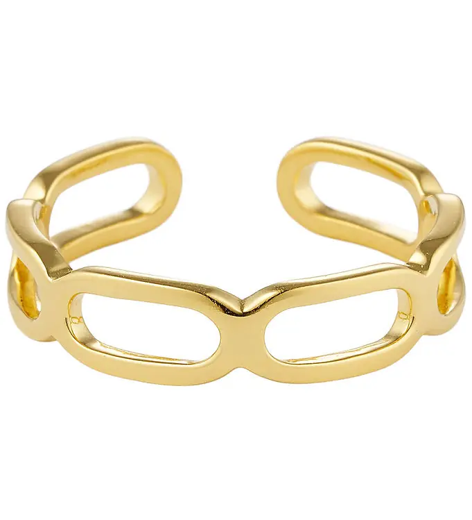 Shop Nu Design Letters Ring - Square Koppeling - Goud