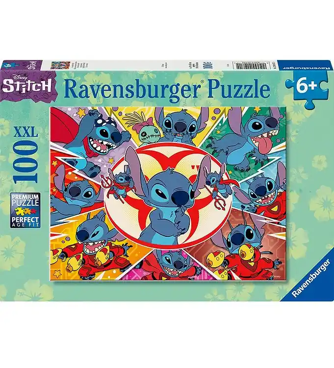 Gratis Retour Ravensburger Puzzel - 100 Bakstenen - Disney Stitch