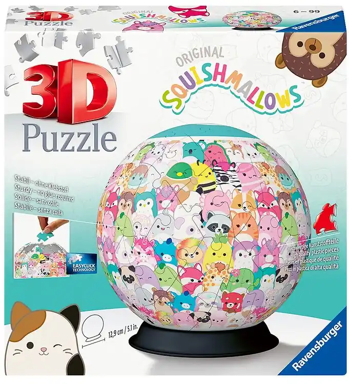 Ravensburger 3D Puzzel - 72 Bakstenen - Squishmallows Voordeelprijs