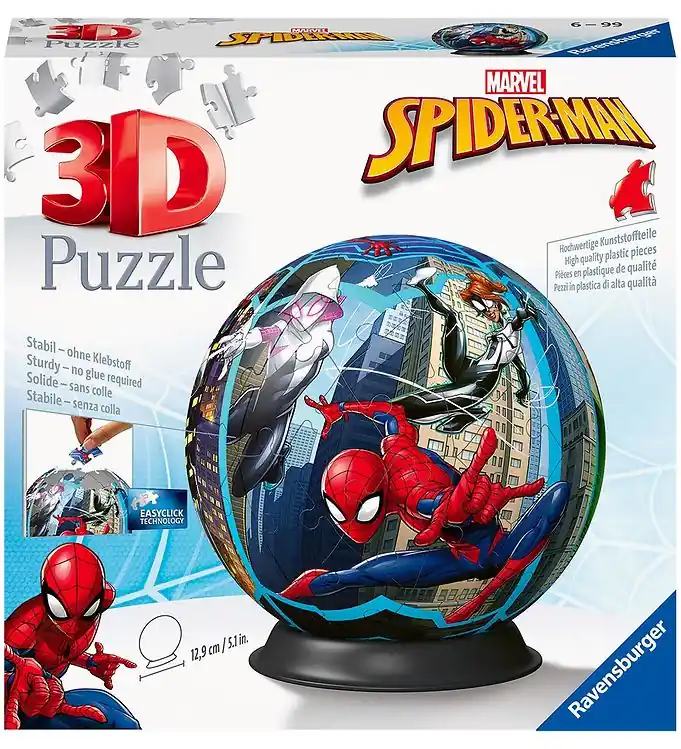 Ravensburger 3D Puzzel - 72 Bakstenen - Spider-Man Tijdelijk Beschikbaar