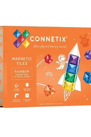 Op = Op Connetix Magneetset - 42 Onderdelen - Rainbow Vierkant