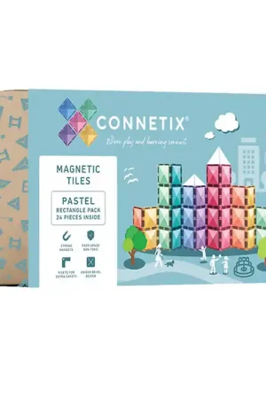Rechtstreeks Van De Fabrikant Connetix Magneetset - 24 Onderdelen - Pastel Rechthoek