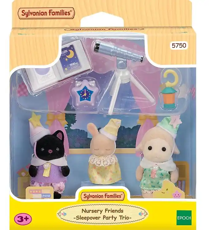 Direct Beschikbaar Sylvanian Families - Nursery Friends - Sleepover Party Trio - 57