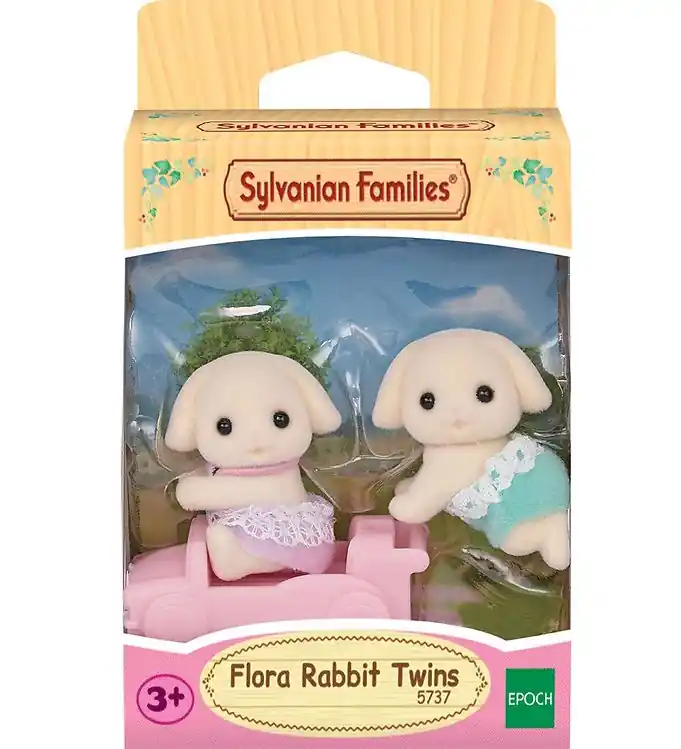 Sylvanian Families - Flora Rabbit Twins - 5737 Korting