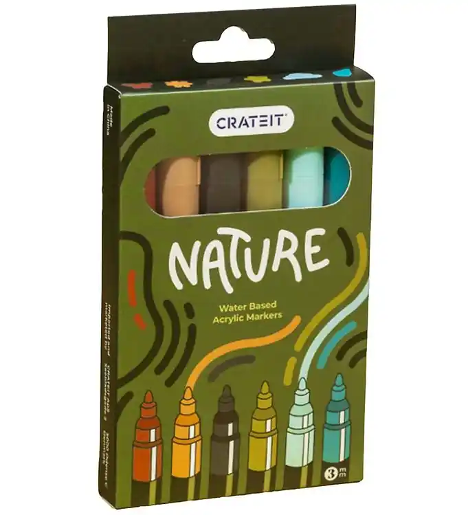 Lage Prijs Crateit Markers - 3 mm - 6 st. - Nature