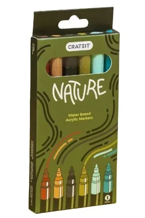 Direct Beschikbaar Crateit Markers - 1 mm - 6 st. - Nature