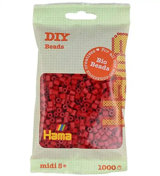 Beperkte Voorraad Hama Bio Midi Kralen - 1000 st. - 22 Donkerrood