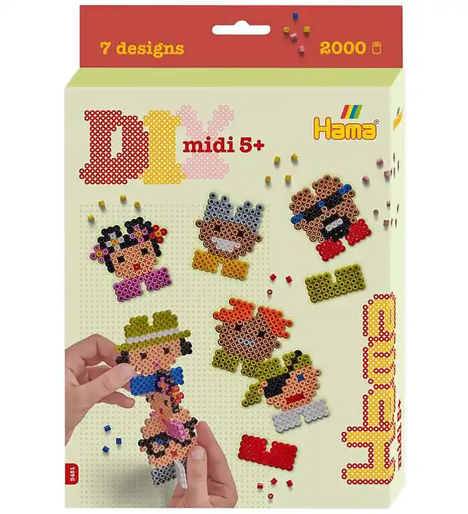Hama Midi Kralen - 2000 st. - DIY Hangspeeltje Seizoensaanbieding