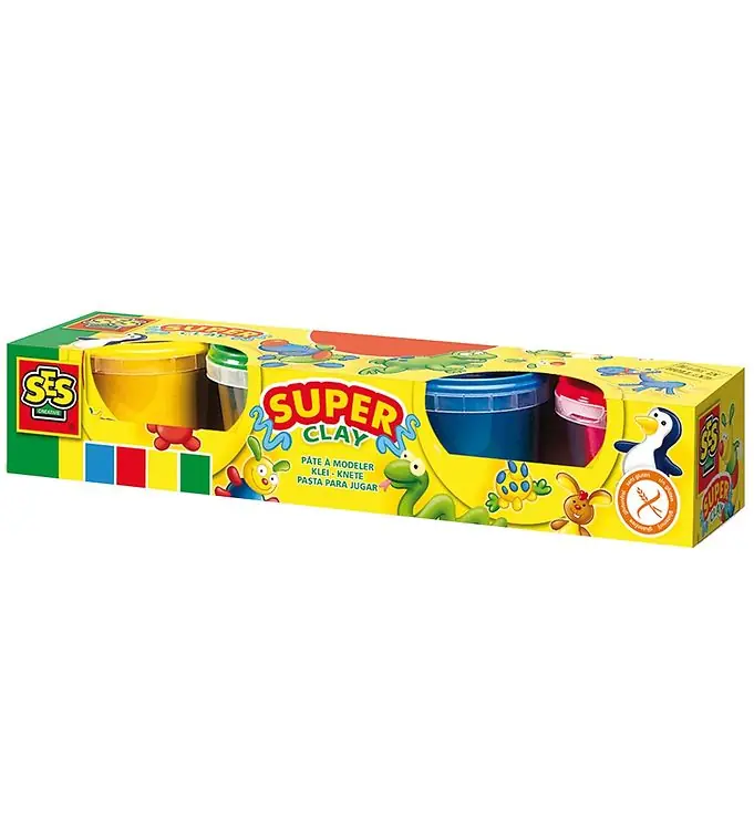 SES Creative Speelklei - 4 x 90 g Tijdelijk Beschikbaar