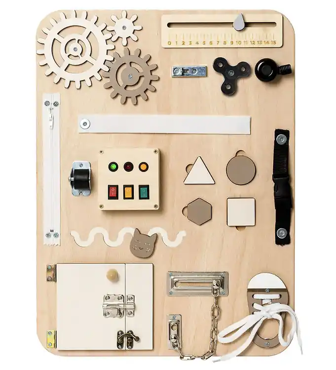 Beperkte Voorraad Woobiboo Woobiboard - Enjoy - Grey/Natural