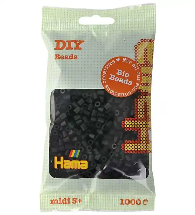 Hama Bio Midi Kralen - 1000 st. - 18 Zwart Tijdelijk Beschikbaar