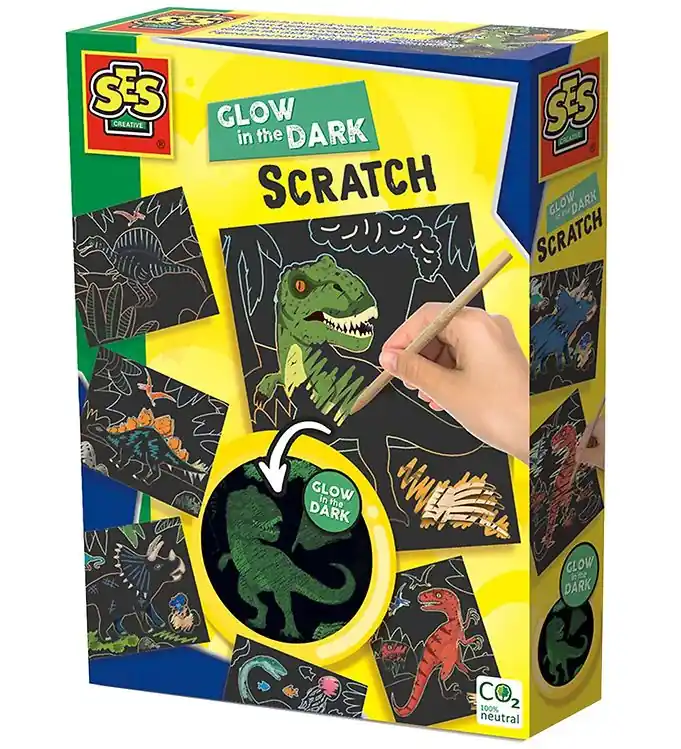 SES Creative Kraslot - Lichtgevend Dinosaurussen Aanbieding