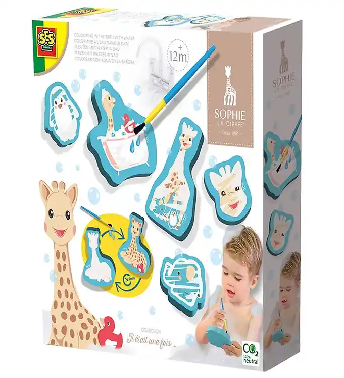 SES Creative Kleurpotloden Voor het bad - Sophie la Girafe Direct Beschikbaar