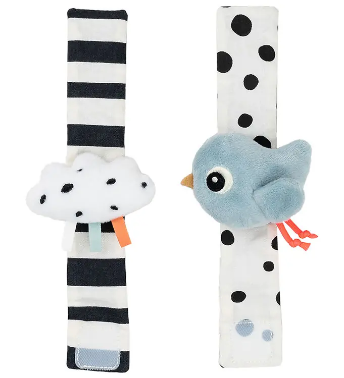 Koopje Done by Deer Polsrammelaarset - 2-pack - Happy Clouds - Blauw