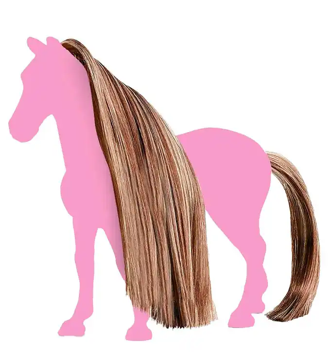 Dagaanbieding Schleich Horse Club - Haar Beauty Paarden goudbruin - 42653