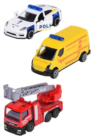 Korting Majorette Speelgoed - 3 Onderdelen - Reddingsvoertuigen