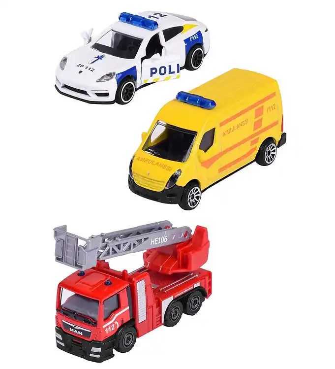Korting Majorette Speelgoed - 3 Onderdelen - Reddingsvoertuigen