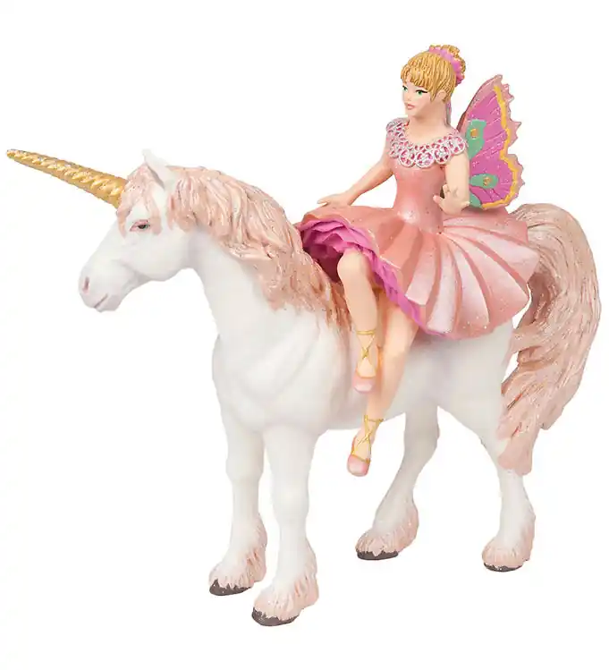 Exclusieve Aanbieding Papo Elf Ballerina & Eenhoorn - H: 15 cm