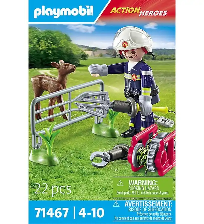 Playmobil Action Helden - Brandweerdieren... - 71467 - 22 Onderd Gratis Retour