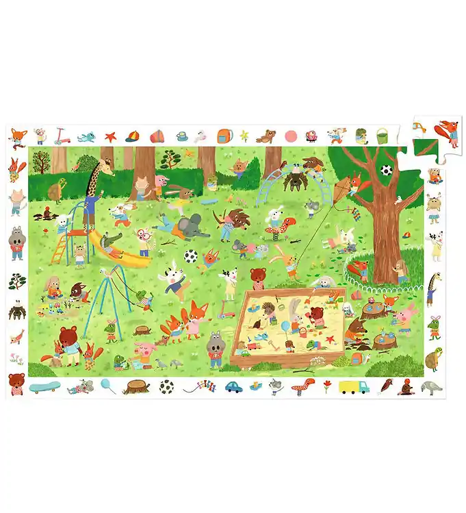 Djeco Puzzel - 35 Bakstenen - De kleine vriendentuin Must-Have