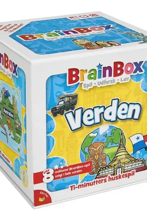 Asmodee - Brainbox Memory Game - Wereld Op = Op