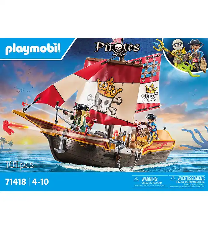 Direct Verzonden Playmobil Pirates - Klein Piratenschip - 71418 - 101 Onderdelen