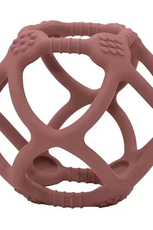 Petit Monkey Bijtbal - Silicone - Mahonie Rose Actieprijs