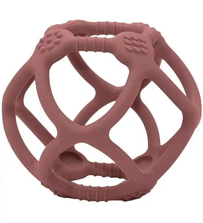 Petit Monkey Bijtbal - Silicone - Mahonie Rose Actieprijs