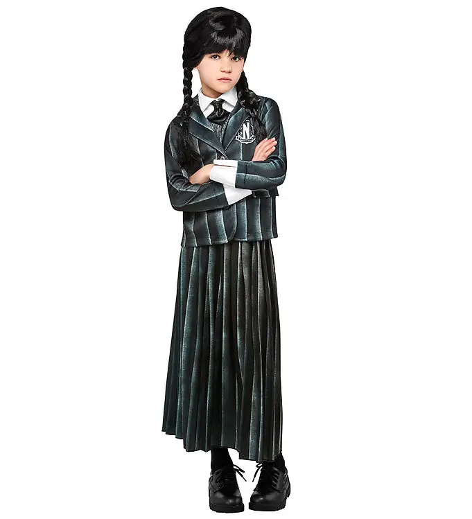 Rubies Verkleedkleren - Wednesday Addams Deluxe School Uniform Uitverkoop