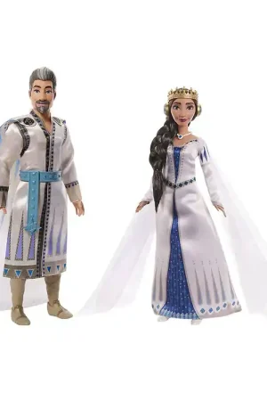 Alleen Vandaag Disney Wish Poppen - 30/27 cm - Koning Magnifico/Koningin Amaya