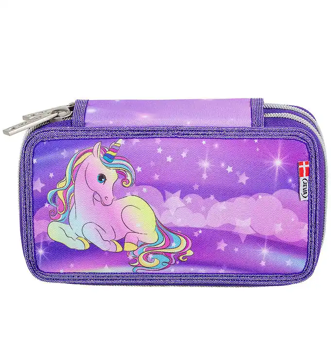 Jeva Etui m. Inhoud - Twozip - Unicorn Friends Hoge Kwaliteit